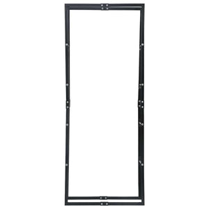 Brennholzregal Schwarz 80×25×200 cm Stahl