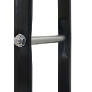Brennholzregal Schwarz 80×25×200 cm Stahl