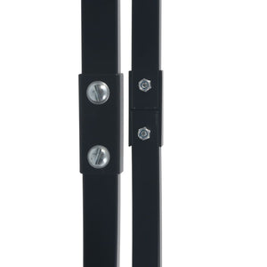 Brennholzregal Schwarz 80×25×100 cm Stahl