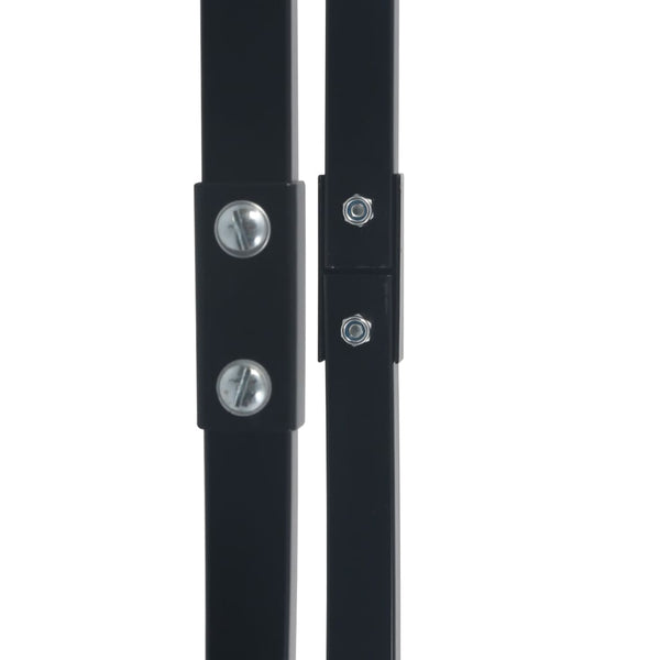 Brennholzregal Schwarz 80×25×100 cm Stahl