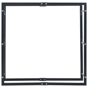 Brennholzregal Schwarz 100×25×100 cm Stahl