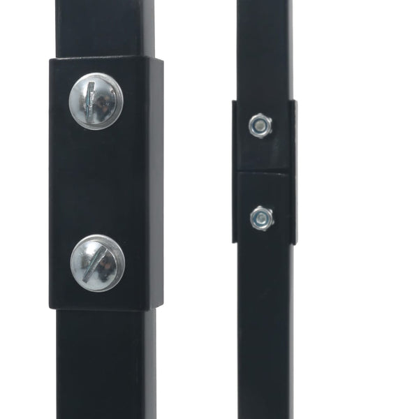 Brennholzregal Schwarz 80×25×150 cm Stahl