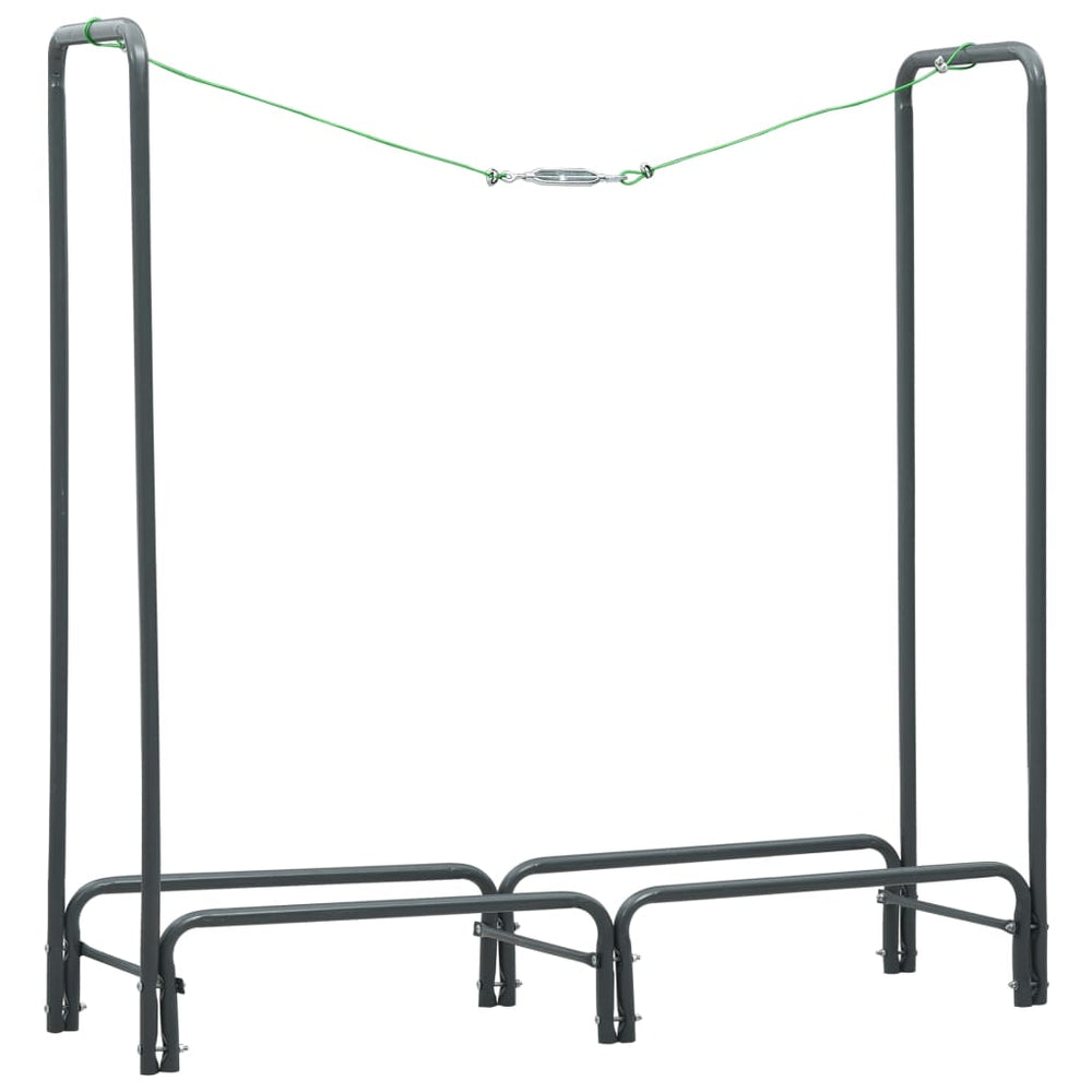 Brennholzregal Anthrazit 120×35×120 cm Stahl