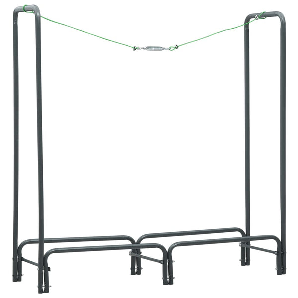 Brennholzregal Anthrazit 120×35×120 cm Stahl