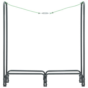 Brennholzregal Anthrazit 120×35×120 cm Stahl