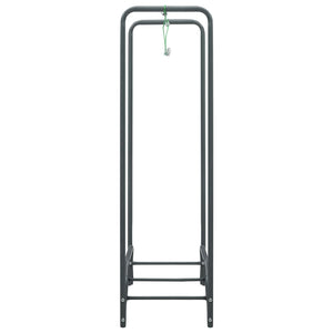 Brennholzregal Anthrazit 120×35×120 cm Stahl