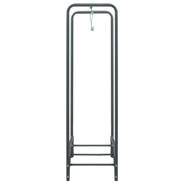 Brennholzregal Anthrazit 120×35×120 cm Stahl