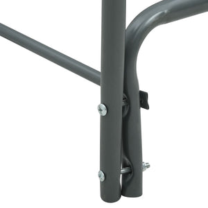 Brennholzregal Anthrazit 120×35×120 cm Stahl
