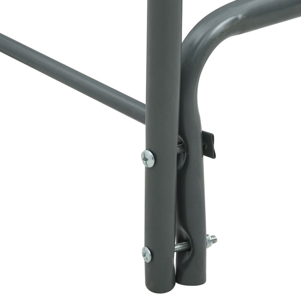 Brennholzregal Anthrazit 120×35×120 cm Stahl
