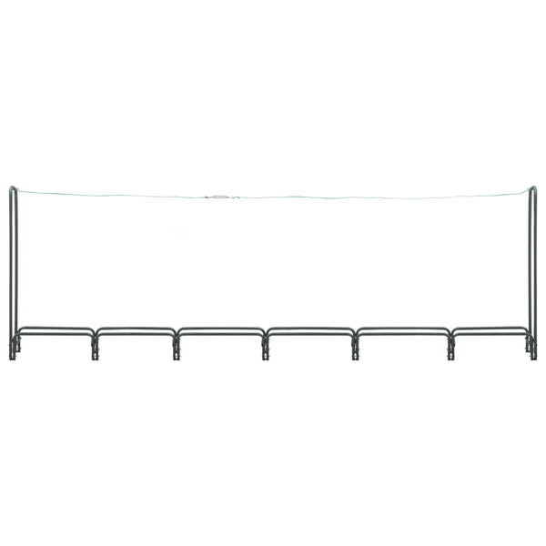 Brennholzregal Anthrazit 360×35×120 cm Stahl