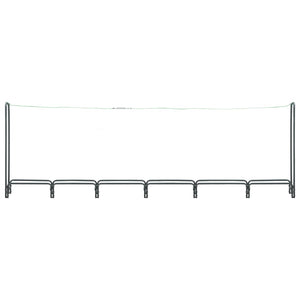 Brennholzregal Anthrazit 360×35×120 cm Stahl