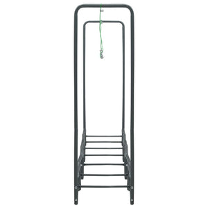 Brennholzregal Anthrazit 360×35×120 cm Stahl
