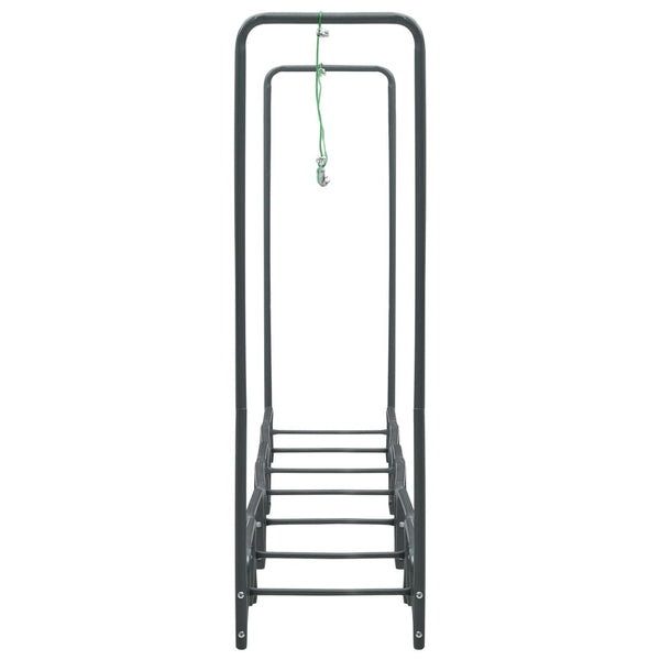 Brennholzregal Anthrazit 360×35×120 cm Stahl