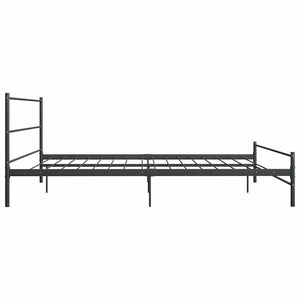 vidaXL Bed Frame Grey Metal 180×200 cm