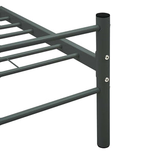 Bettgestell Grau Metall 180×200 cm