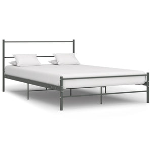 vidaXL Bed Frame Grey Metal 120x200 cm
