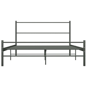 Bettgestell Grau Metall 120x200 cm