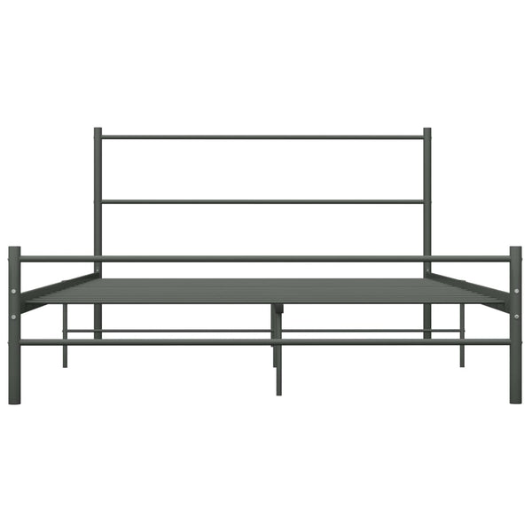 Bettgestell Grau Metall 120x200 cm