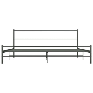 Bettgestell Grau Metall 200×200 cm