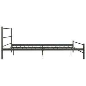 Bettgestell Grau Metall 200×200 cm