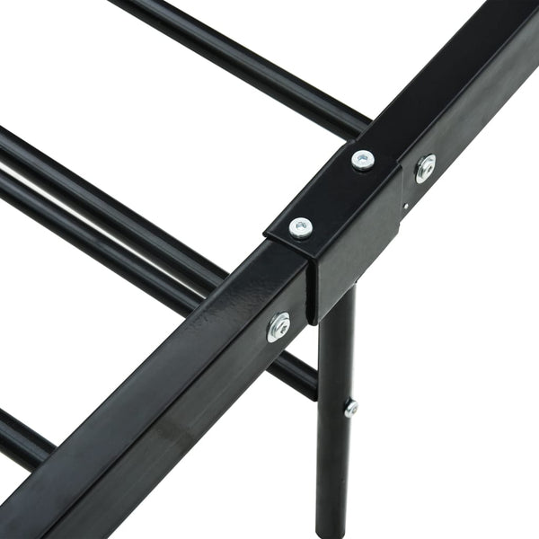 vidaXL Bed Frame Black Metal 120x200 cm
