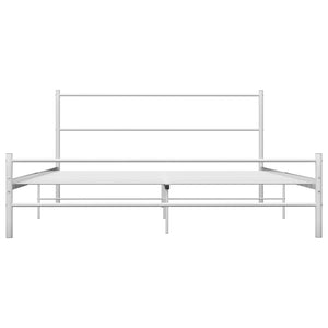 vidaXL Cadre de lit Blanc Métal 120x200 cm