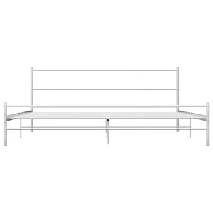 Bettgestell Weiß Metall 160×200 cm