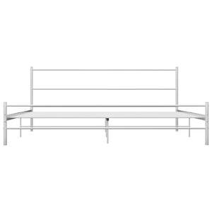 Bettgestell Weiß Metall 180×200 cm