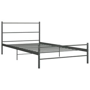 Bettgestell Grau Metall 90×200 cm