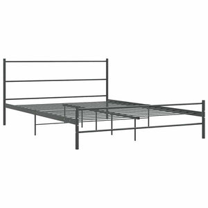 Bettgestell ohne Matratze Grau Metall 140×200 cm