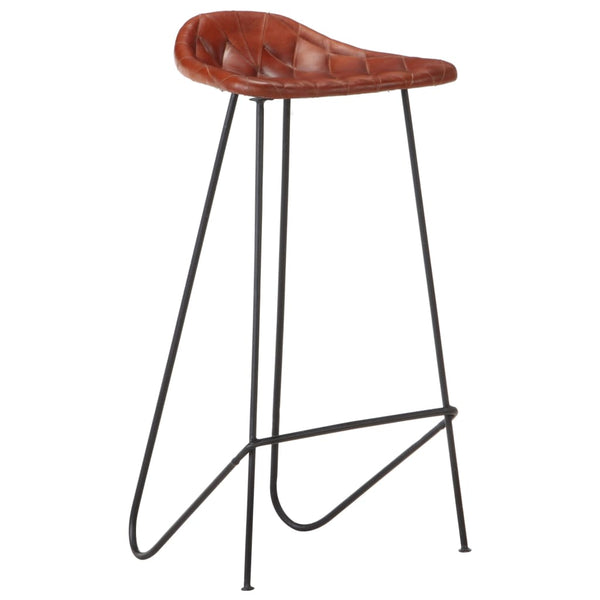 5-tlg. Bar-Set Recyceltes Massivholz und Echtleder