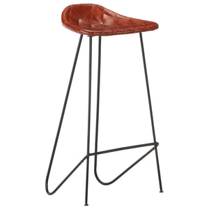 7-tlg. Bar-Set Massivholz und Echtleder