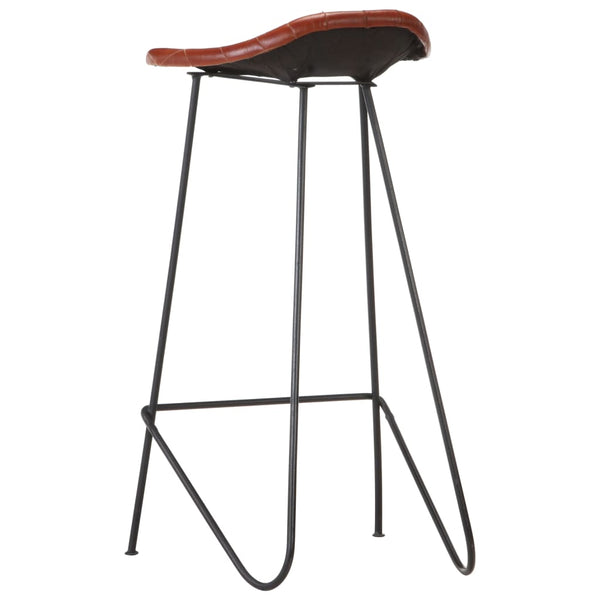 7-tlg. Bar-Set Massivholz und Echtleder