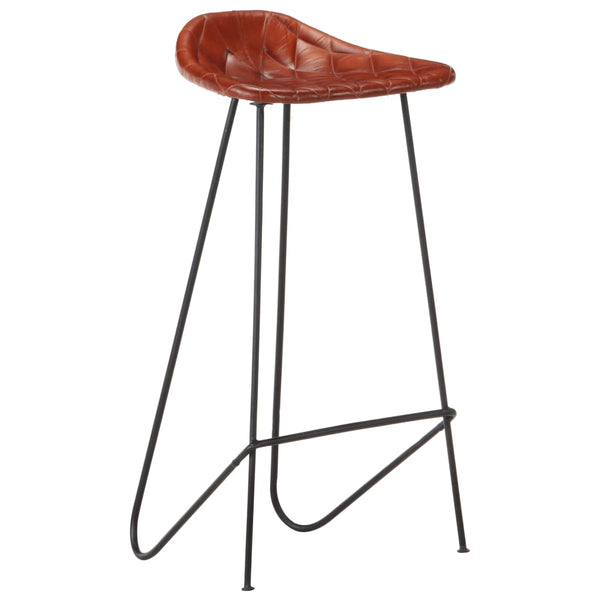 7-tlg. Bar-Set Altholz Massiv und Echtleder