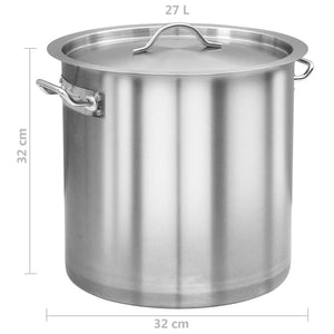 Edelstahl Kochtopf 26 L