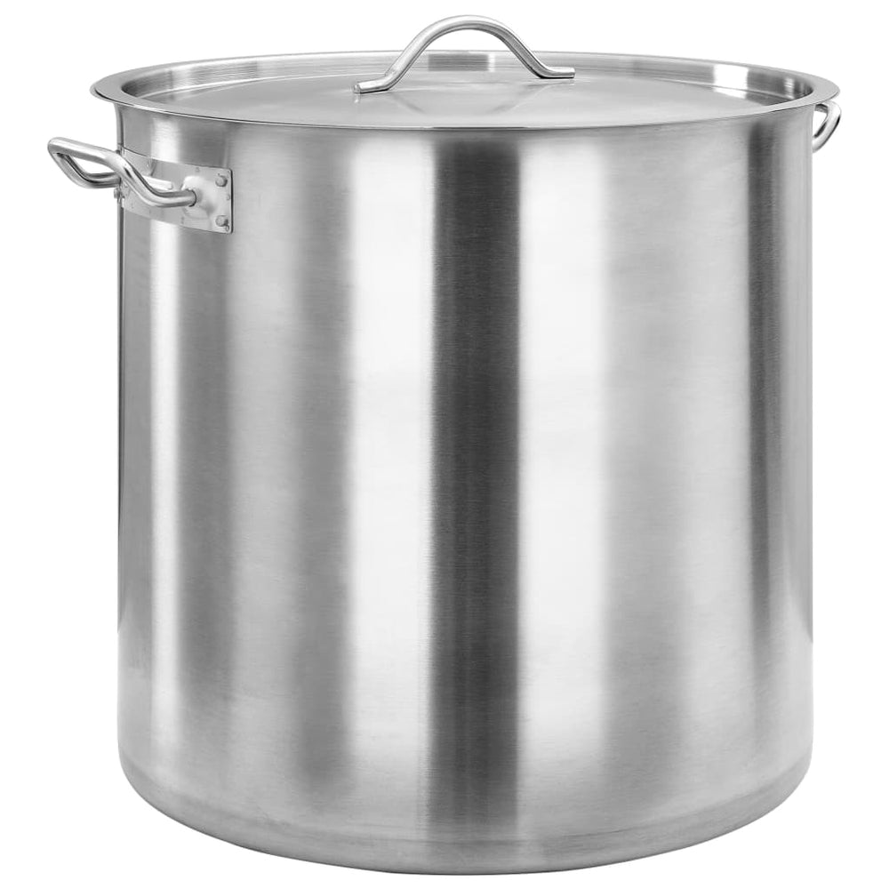 vidaXL Soup Pot 71 L 45x45 cm Stainless Steel