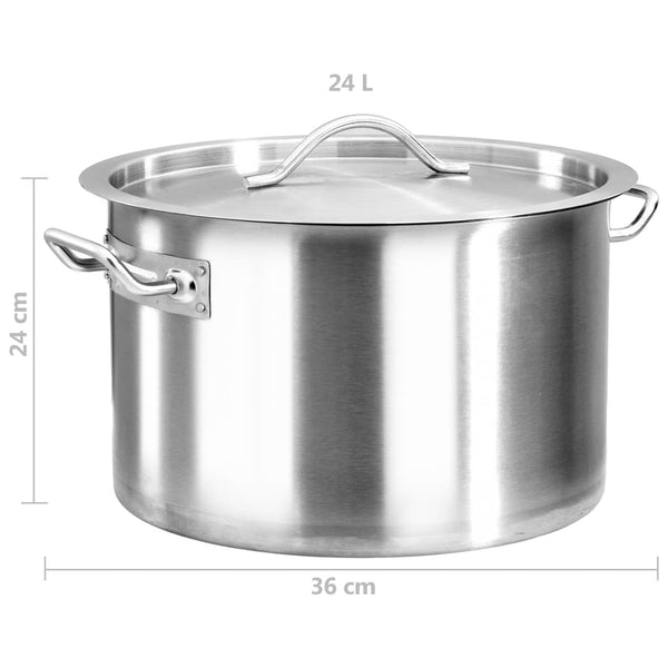 Edelstahl Kochtopf 24 L