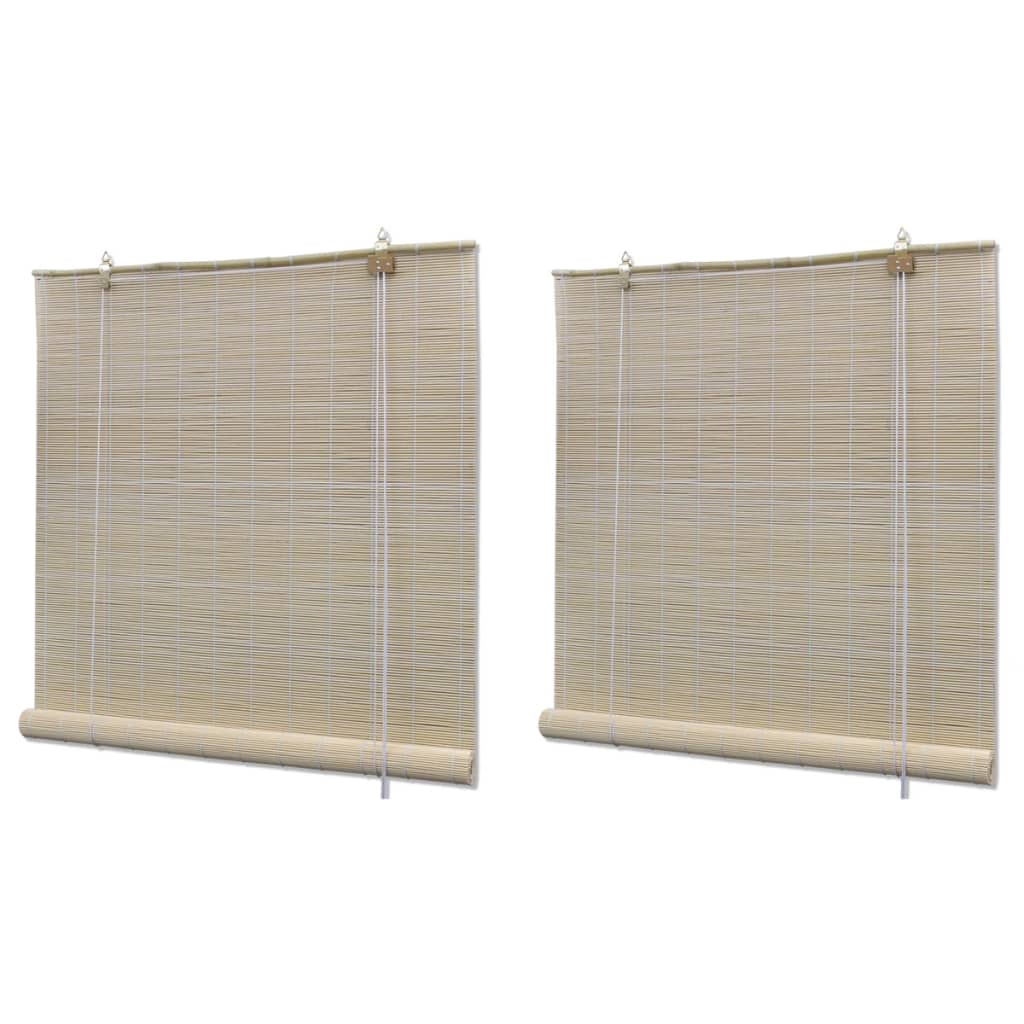 Bambusrollos Natur 2 Stk. 120x160 cm