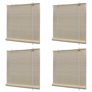 Bambusrollos Natur 4 Stk. 120x160 cm