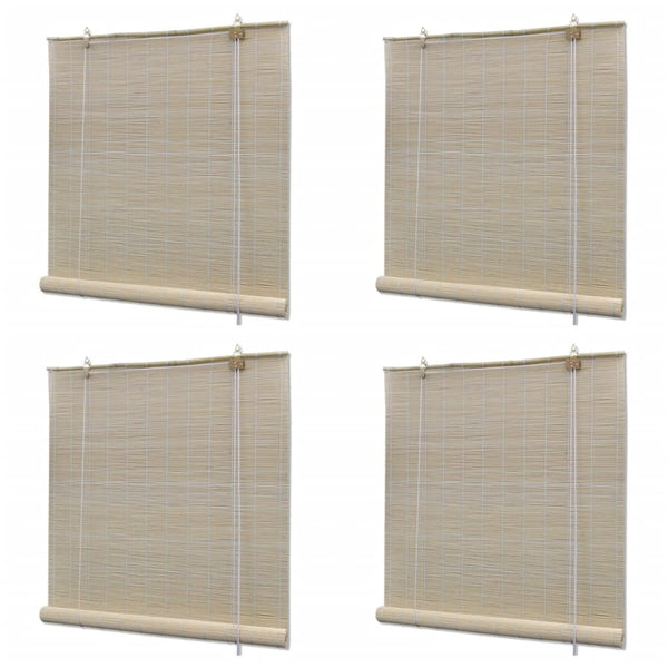 Bambusrollos Natur 4 Stk. 120x160 cm