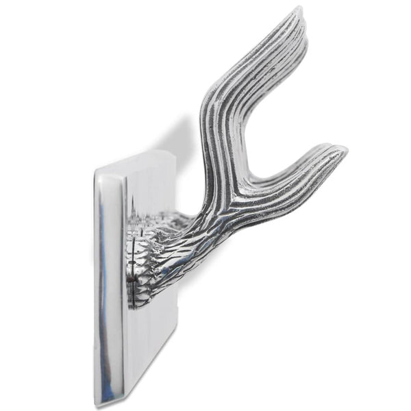 Garderobenleisten 2 Stk. Silbern Aluminium