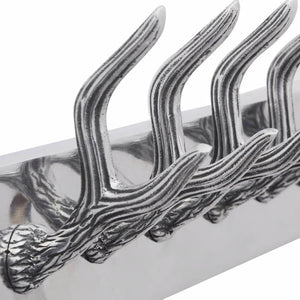 Garderobenleisten 2 Stk. Silbern Aluminium