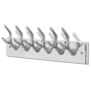 Garderobenleisten 4 Stk. Silbern Aluminium