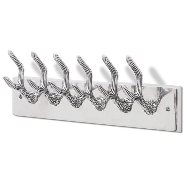 Garderobenleisten 4 Stk. Silbern Aluminium