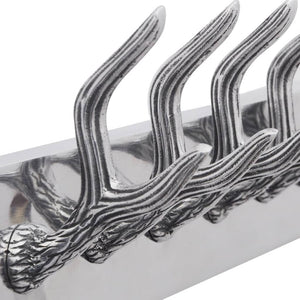 Garderobenleisten 4 Stk. Silbern Aluminium