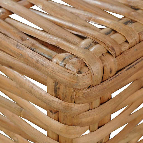 vidaXL Canapé sans accoudoirs avec coussins en rotin naturel