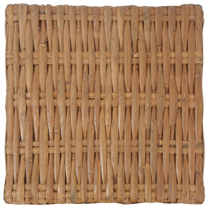 Couchtisch 47x47x28 cm Rattan Natur