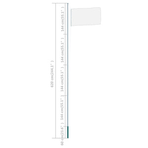 Fahnenmast Aluminium 6,2 m