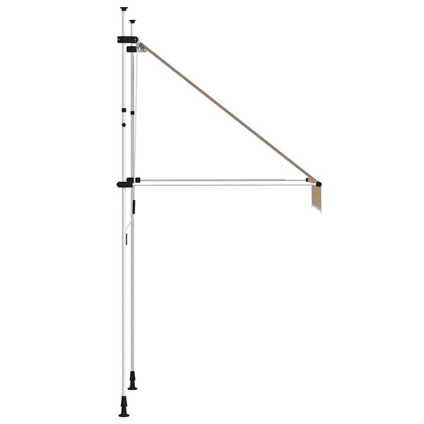 Markise Einziehbar Handbetrieben 100 cm Orange/Weiß Gestreift