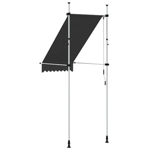 Einziehbare Markise Handbetrieben 100 cm Anthrazit